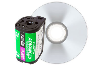 APS canister film scanning to cd, dvd, pc, computer, mac  professional digital conversion