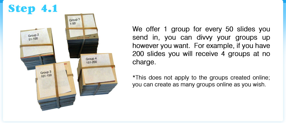 Easy Slide Preparation, Organizing, How to scan slides