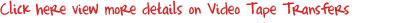 video tape conversion details
