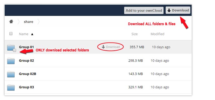 direct download folder structure