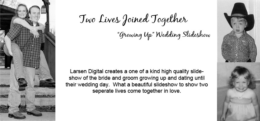 Growing Up Wedding Slideshow DVD | Larsen Digital