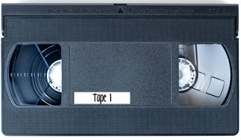 labeled video tape example 